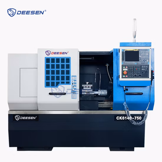 Прецизионный токарный станок с ЧПУ по металлу Ck6140 Горизонтальный токарный станок с ЧПУ с плоской станиной